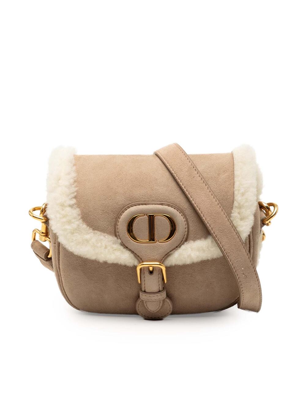 Dior Small Suede Shearling Bobby #349892D14B